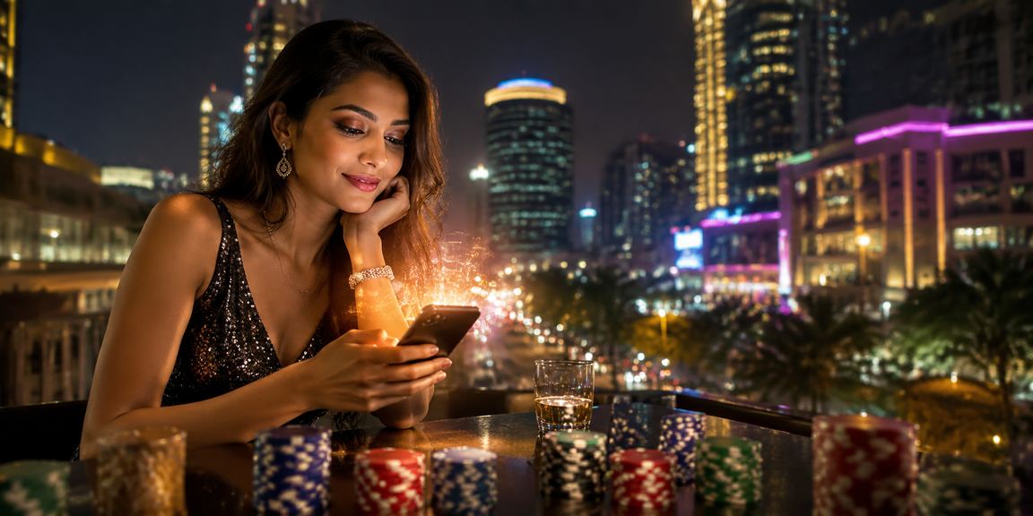 Excited sports bettors using mobile in Bangalore MG Road area
